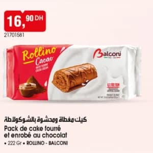 Pack de cake fourré et enrobé au chocolat