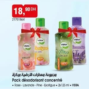 Pack désodorisant concentré VERA
