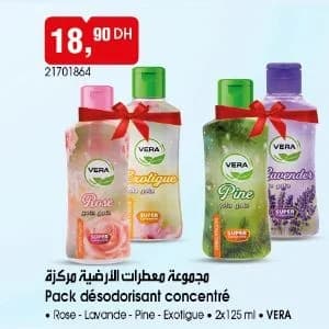 Pack désodorisant concentré VERA
