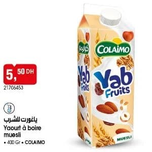 Yaourt à boire muesli