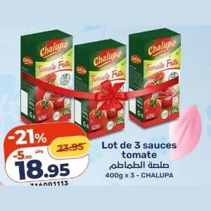 Lot de 3 sauces tomate