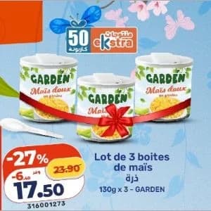 Maïs Doux en Grains Garden (Lot de 3)