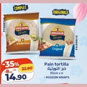 Pain Tortilla Mission Wraps (Original / Complet)
