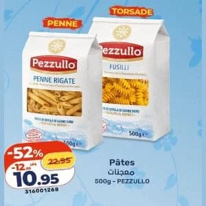 Pâtes Penne Rigate / Fusilli Pezzullo